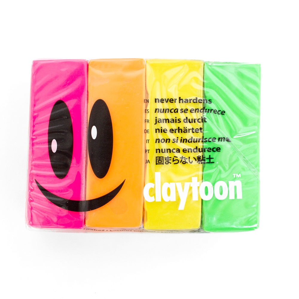 Clay, Art & School, Van Aken, Plastalina, 1#, 4 set, 78269, Neon Set